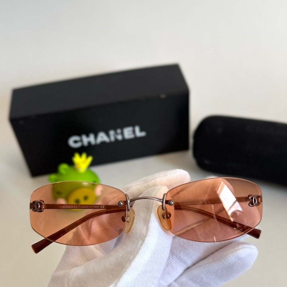Chanel CC Logo Rimless Sunglasses